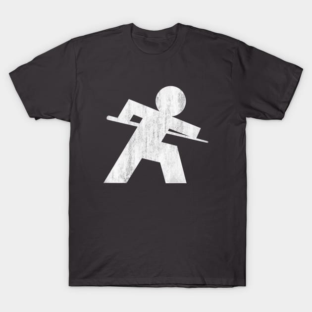 Stick Person Playing Pool T-Shirt by vokoban